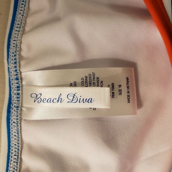 Beach ⛱ Diva bikini Bottoms 👙 multicolored 16 NWT - Picture 4 of 6